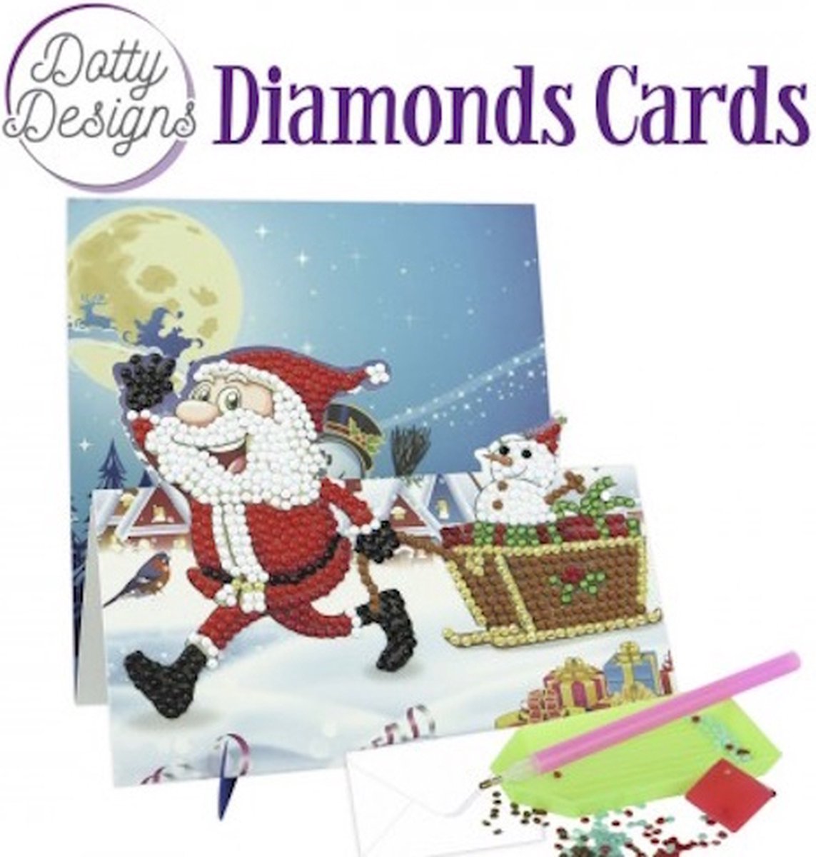 Diamond Painting Dotty Design Diamonds Cards | Hi Santa